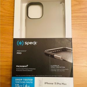 Speck Presido Pro iPhone 11 Pro Max Grey Antimicrobial Impact Protection Case